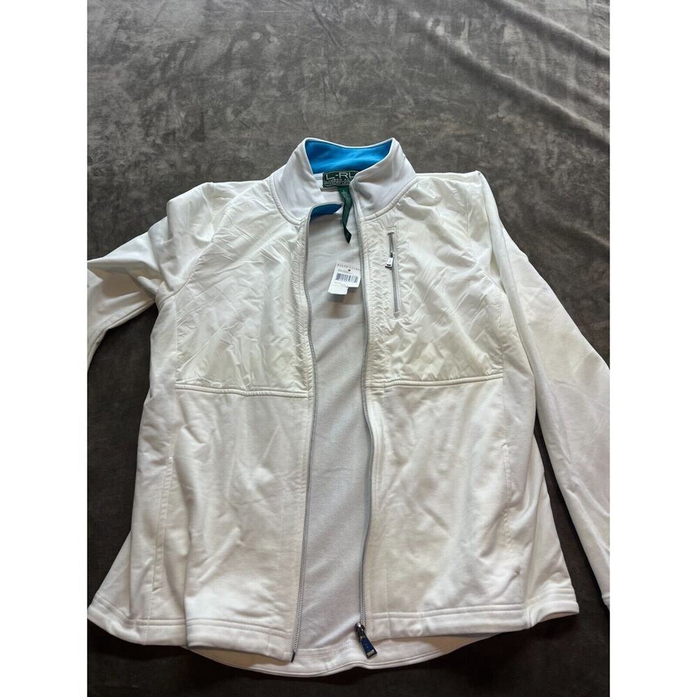 Lauren Ralph Lauren Active(L-RL) White‎ Full zip jacket Size L Large NWT